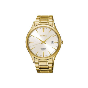 Seiko correa de reloj SGEH70P1 / 7N42 0GE0 Metal Dorado 20mm